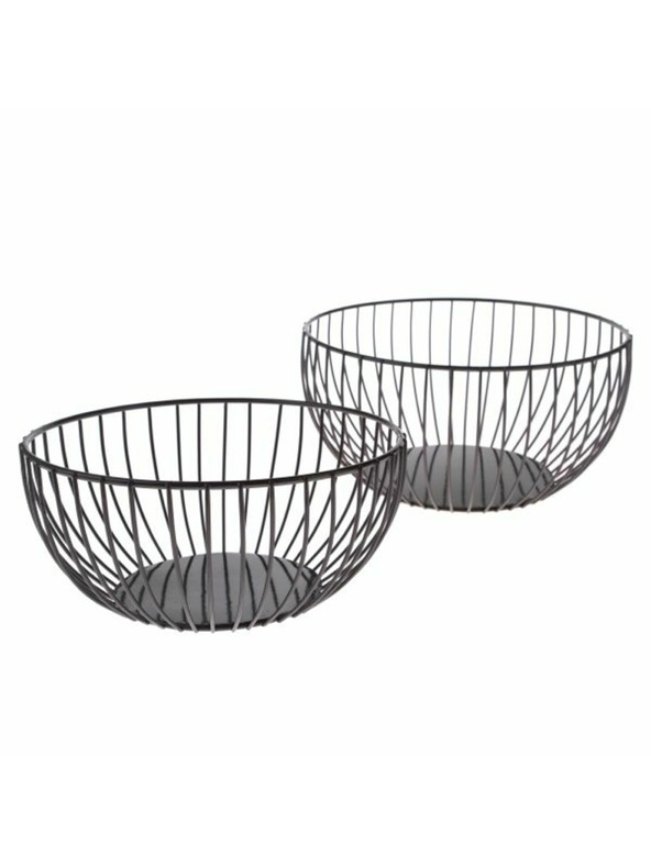 Casa de Engel Kovová mísa, černá - sada 2ks, 0/6