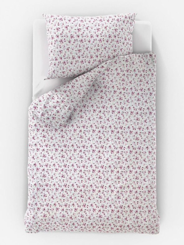 Kvalitex Prodloužené bavlněné povlečení Provence Collection 140x220, 70x90cm Violeta fialová Kvalitex