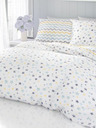 Kvalitex Francouzské bavlněné povlečení Delux 220x200, 70x90cm Duo modré Kvalitex
