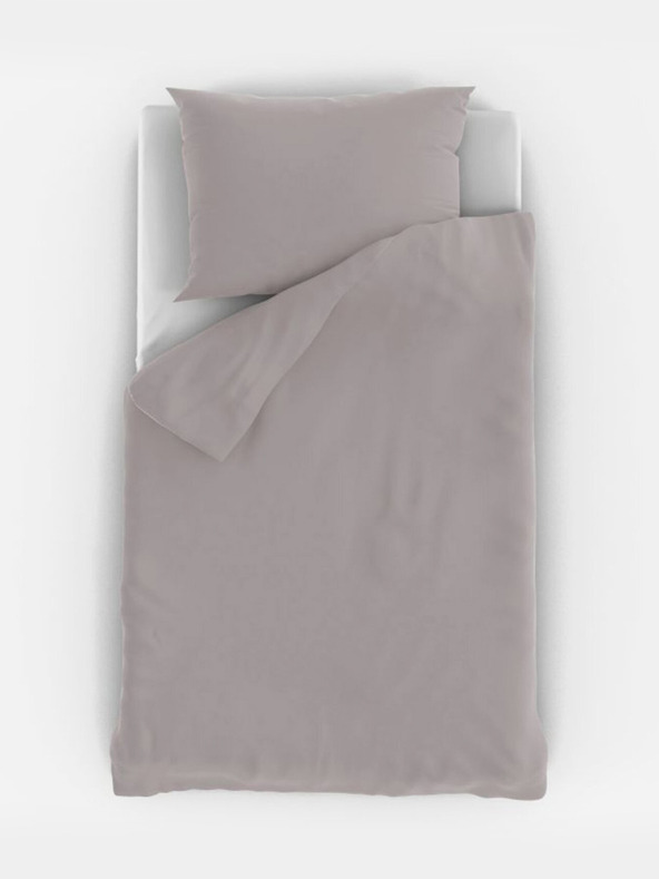 Kvalitex Bavlněné povlečení do dětské postýlky světle šedé