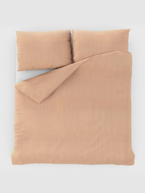 Kvalitex Francouzské krepové povlečení 240x200, 70x90cm lososové Kvalitex
