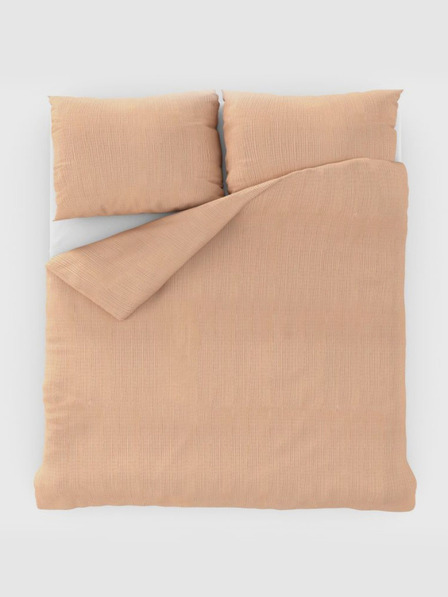 Kvalitex Francouzské krepové povlečení 240x200, 70x90cm lososové Kvalitex