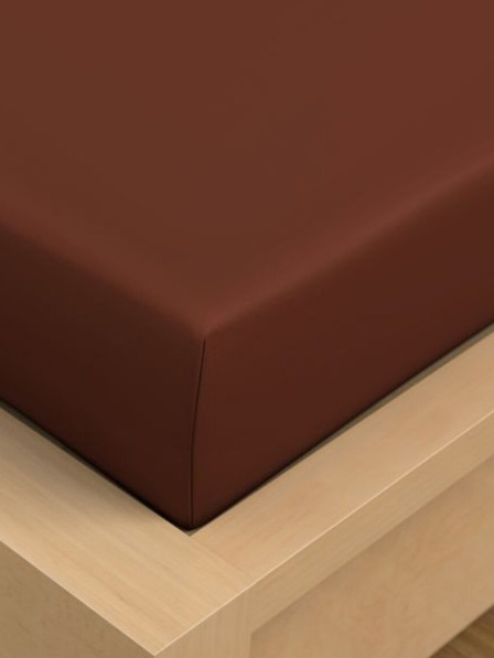 Kvalitex Prostěradlo plachta bavlněné 150x230cm tmavě hnědé