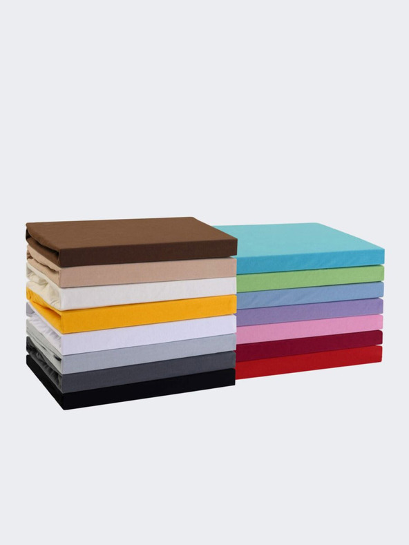 Kvalitex Jersey prostěradlo 160x200cm smetanové