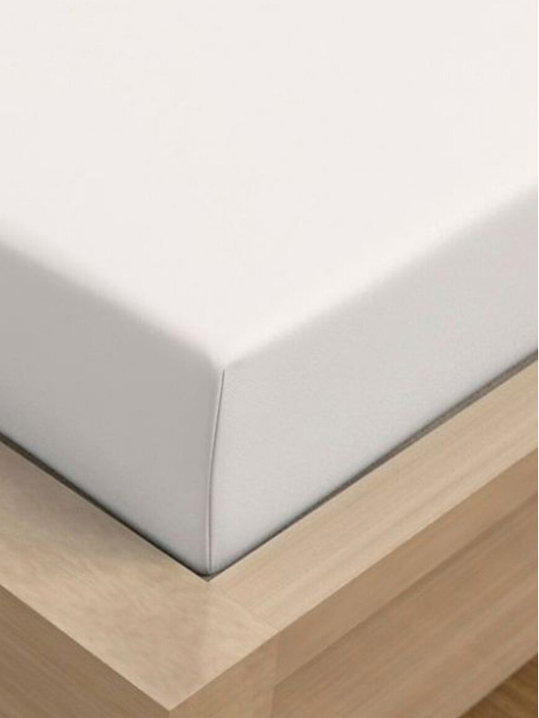 Kvalitex Jersey prostěradlo s lycrou jednolůžko 90x200cm bílé Kvalitex