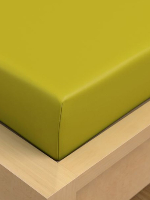 Kvalitex Prostěradlo bavlněné napínací 90x200cm světle zelené Kvalitex