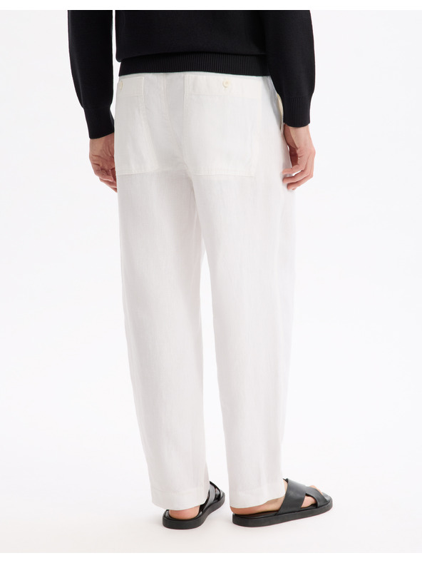 Celio Lněné kalhoty Lolinos Celio