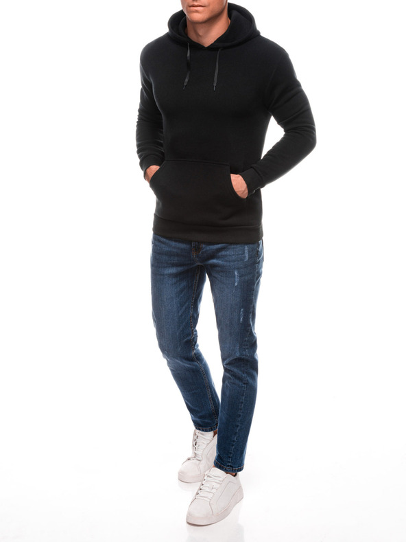 Edoti EDOTI Pánská mikina s kapucí, černá