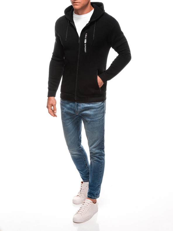 Edoti EDOTI Pánská mikina s kapucí, černá