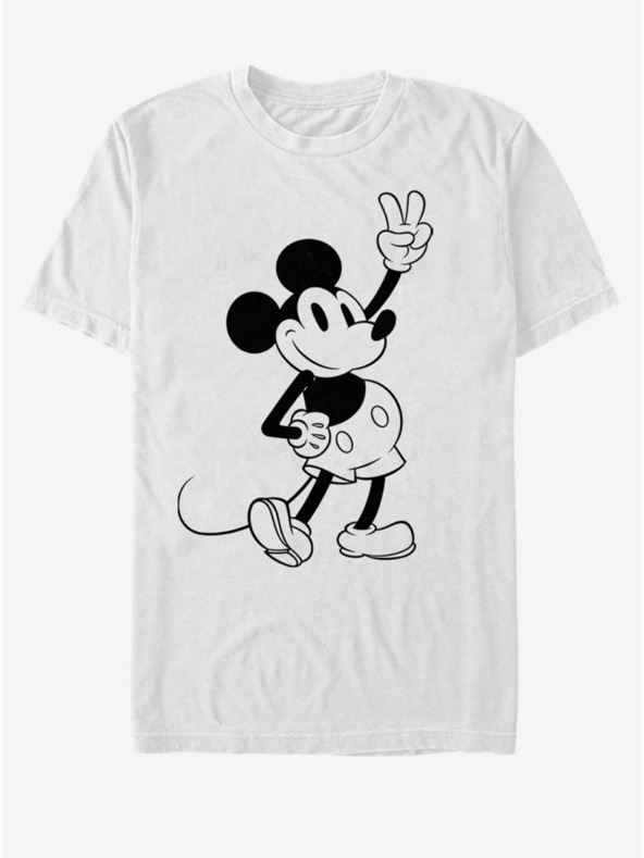 ZOOT.Fan Bílé pánské tričko Disney Simple Mickey Outline