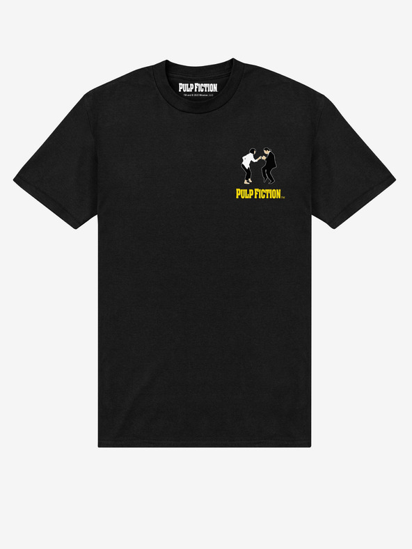 ZOOT.Fan Černé unisex tričko ZOOT.Fan Pulp Fiction Vince & Mia