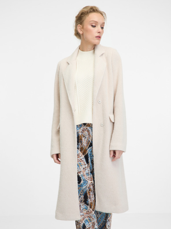 Orsay Béžový dámský kabát ORSAY