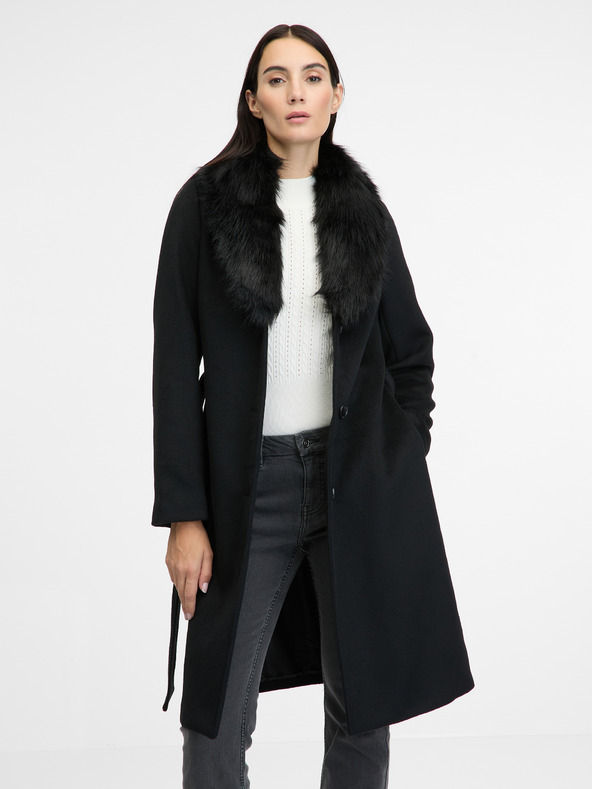 Orsay Černý dámský kabát ORSAY