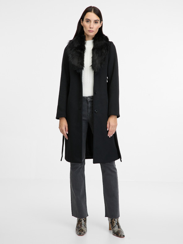 Orsay Černý dámský kabát ORSAY