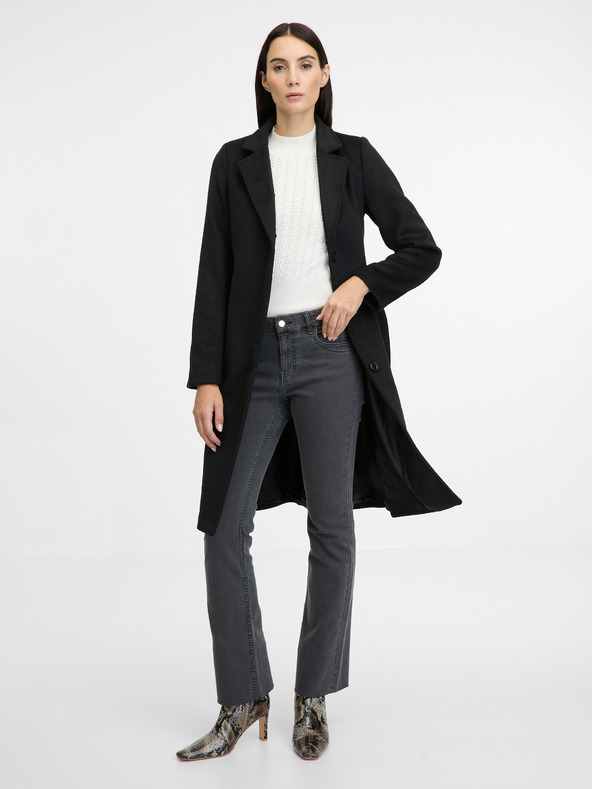 Orsay Černý dámský kabát ORSAY