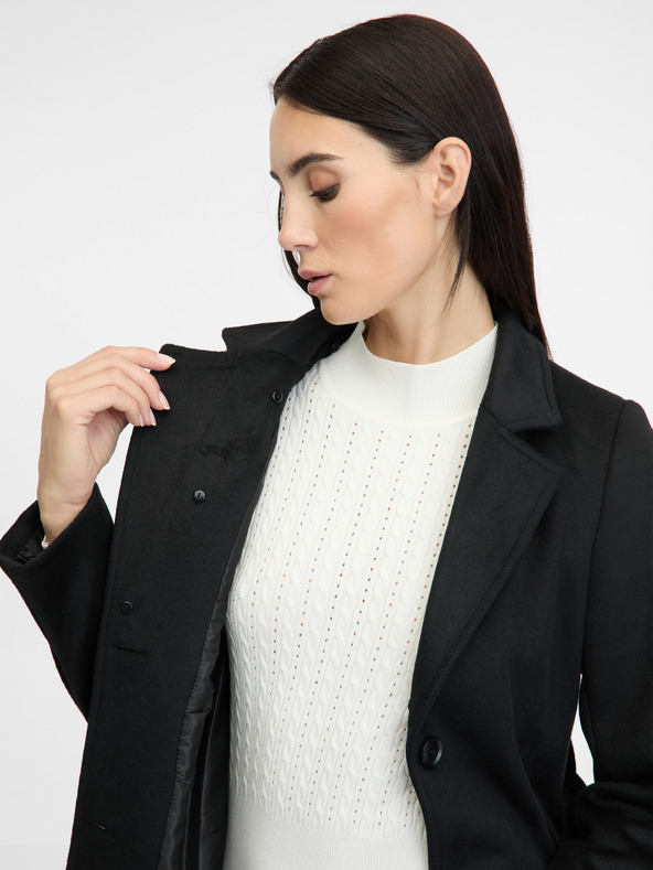 Orsay Černý dámský kabát ORSAY