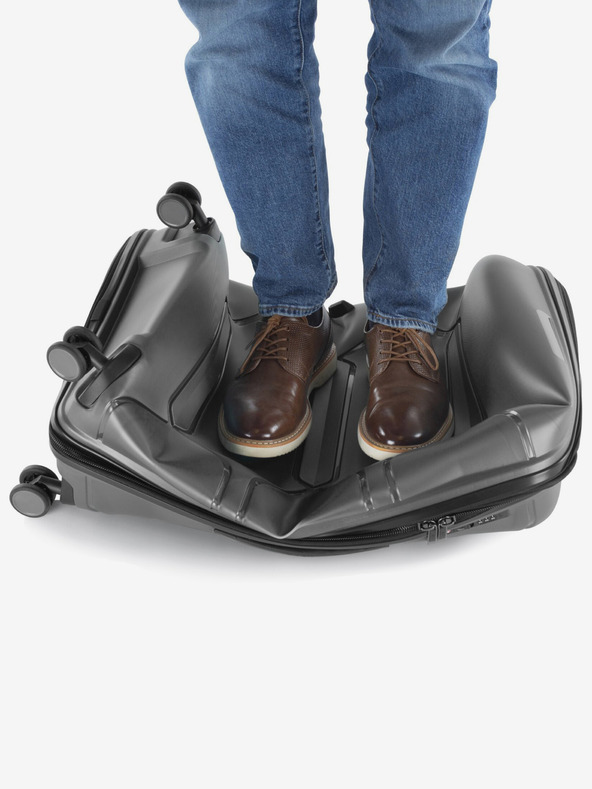 Heys Šedý cestovní kufr Heys Milos S Grey