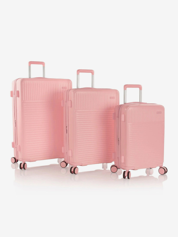 Heys Sada tří dámských cestovních kufrů v růžové barvě Heys Pastel S,M,L Blush