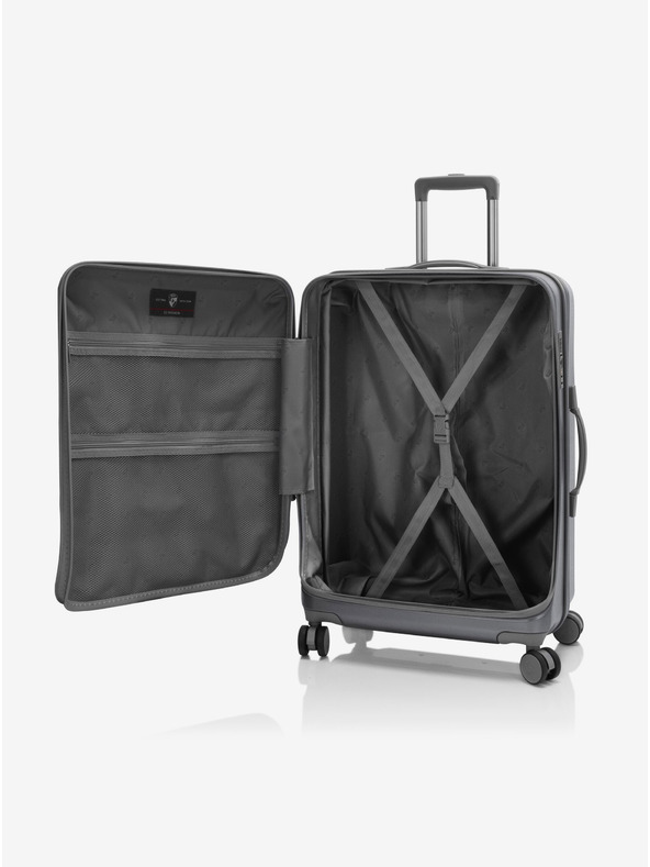 Heys Tmavě šedý cestovní kufr Heys EZ Fashion M Charcoal