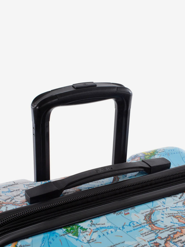 Heys Sada tří vzorovaných cestovních kufrů v modré barvě Heys Journey 3G S,M,L Blue Map