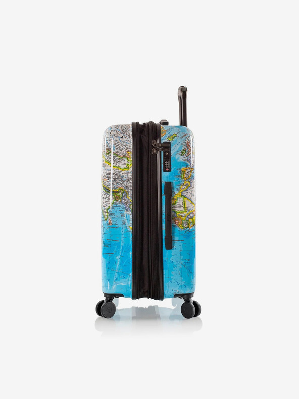 Heys Sada tří vzorovaných cestovních kufrů v modré barvě Heys Journey 3G S,M,L Blue Map