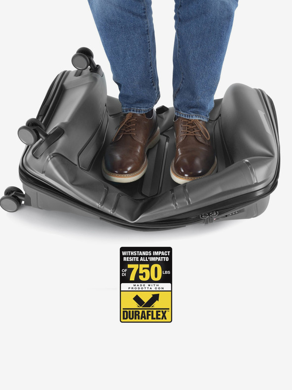 Heys Šedý cestovní kufr Heys Milos M Grey