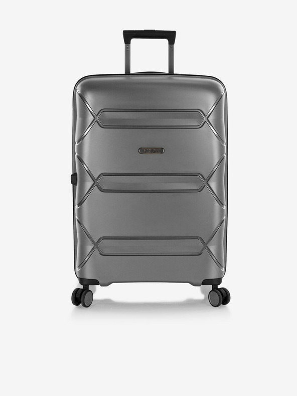 Heys Šedý cestovní kufr Heys Milos M Grey