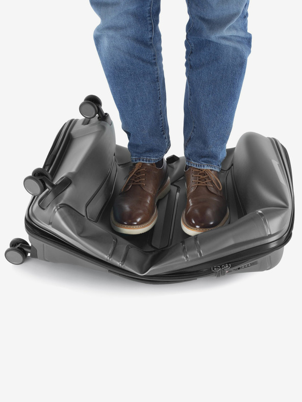 Heys Šedý cestovní kufr Heys Milos M Grey