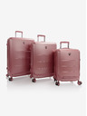 Heys Sada tří cestovních kufrů Heys EZ Fashion S,M,L Rose Gold