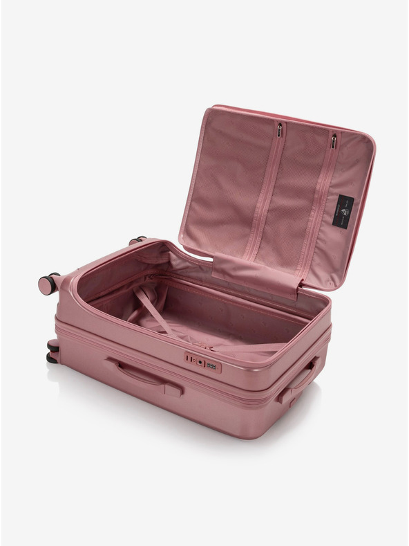 Heys Sada tří cestovních kufrů Heys EZ Fashion S,M,L Rose Gold