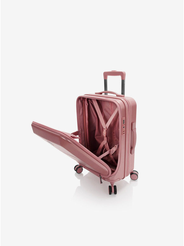Heys Sada tří cestovních kufrů Heys EZ Fashion S,M,L Rose Gold