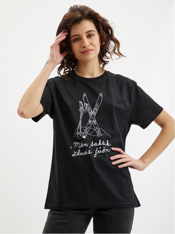 ZOOT.Original Černé dámské tričko Zoot Original Mein taktik