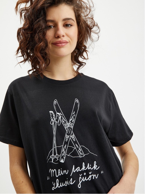 ZOOT.Original Černé dámské tričko Zoot Original Mein taktik