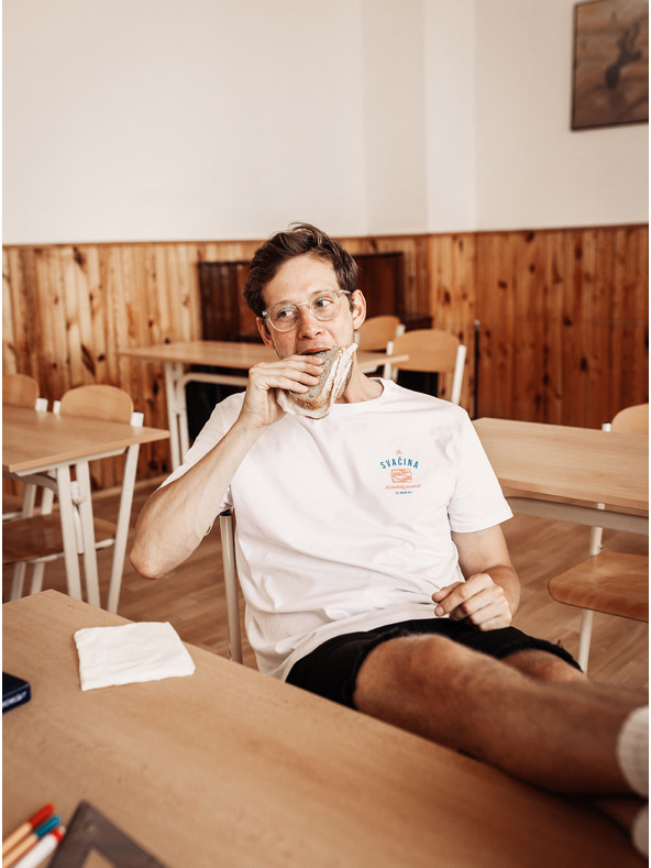 ZOOT.Original Bílé dámské tričko ZOOT Original Svačina od maminky