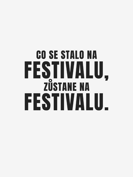 ZOOT.Original Bílé dámské tričko ZOOT.Original Co se stane na festivalu, zůstane na festivalu