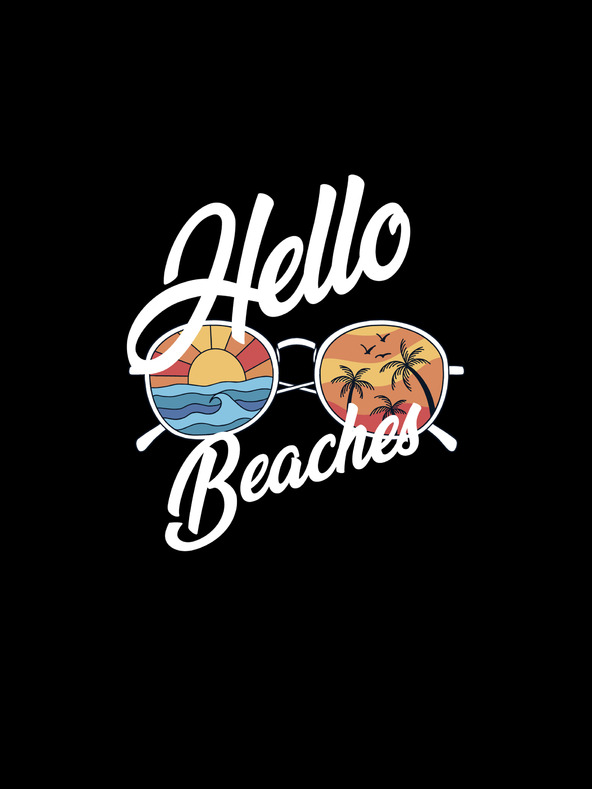 ZOOT.Original Černé dámské tričko ZOOT.Original Hello beaches