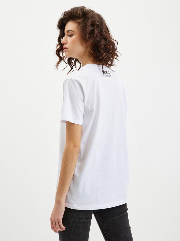 ZOOT.Original Bílé dámské tričko Zoot Original Máte sníh