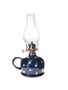 Casa de Engel Keramická petrolejová lampa - modrá s bílými puntíky, 0/9