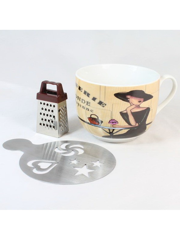 Casa de Engel Keramický hrnek s posypávačem a struhadlem, 0/30