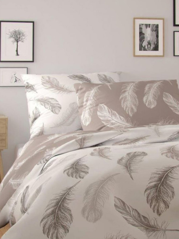 Kvalitex Prodloužené bavlněné povlečení NORDIC COLLECTION 140x220, 70x90cm SHELBY