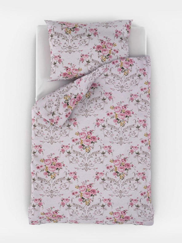 Kvalitex Francouzské bavlněné povlečení PROVENCE COLLECTION 200x200, 70x90cm CLER růžová
