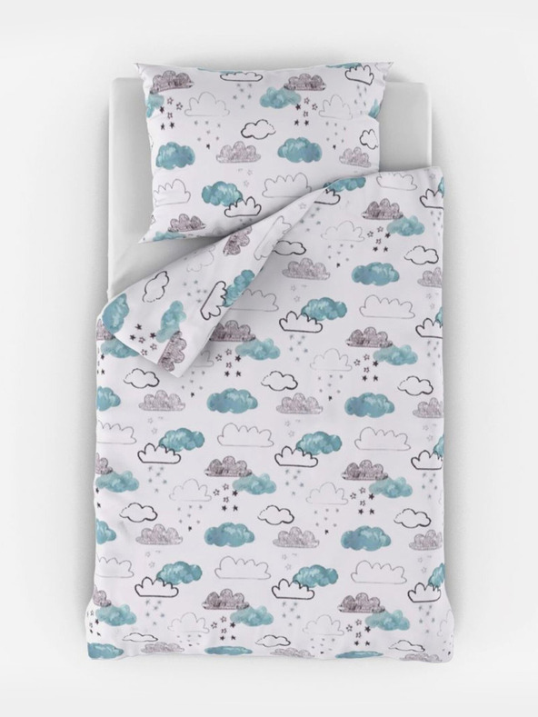 Kvalitex Bavlněné povlečení do dětské postýlky Nebíčko