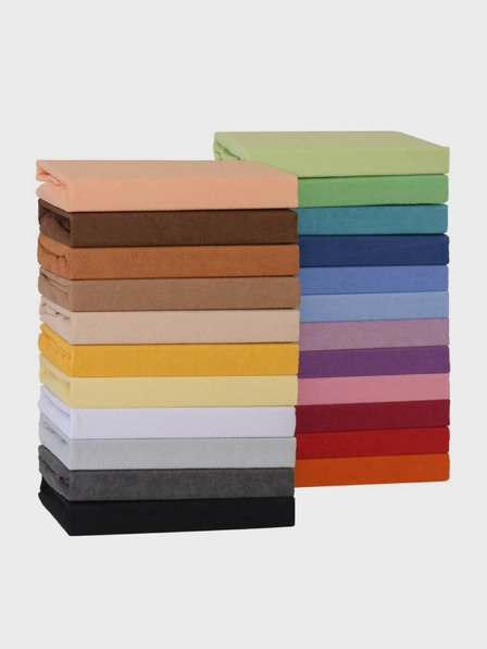Kvalitex Froté prostěradlo 160x200cm béžové Kvalitex