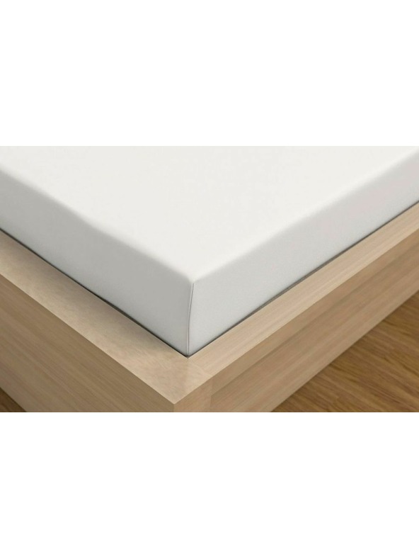 Kvalitex Jersey prostěradlo s lycrou 220x200cm bílé Kvalitex