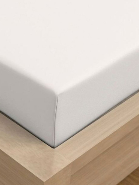 Kvalitex Jersey prostěradlo s lycrou 120x200cm bílé Kvalitex