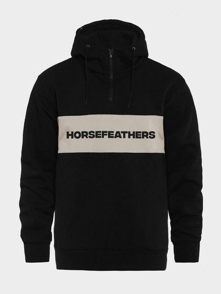 Horsefeathers Mikina Fulton - black velikost XL HORSEFEATHERS
