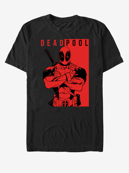 ZOOT.Fan Černé unisex tričko Marvel Deadpool Police