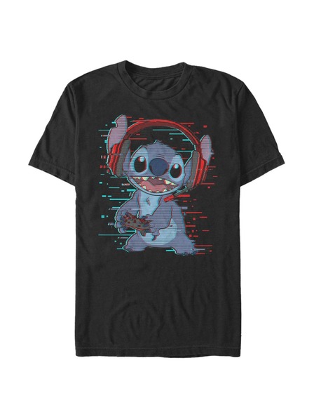 ZOOT.Fan Černé pánské tričko Disney Classics Stitch Games