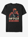ZOOT.Fan Černé unisex tričko Marvel No One Cares
