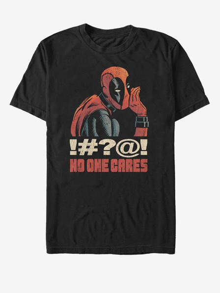 ZOOT.Fan Černé unisex tričko Marvel No One Cares